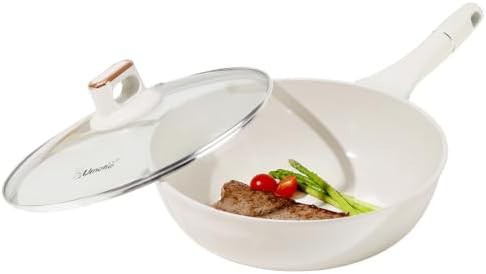 Deep ceramic coated nonstick skillet 11 in