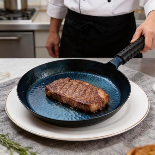 Lvhop blued flat bottom frying pan wok — photo 5