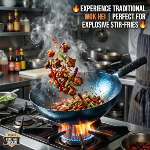 Pure iron nonstick round bottom wok — photo 4