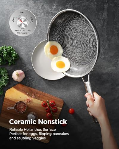 Hybrid ceramic tri-ply stainless steel 13 in wok — photo 4