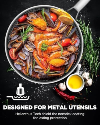 Hybrid ceramic tri-ply stainless steel 13 in wok — photo 5